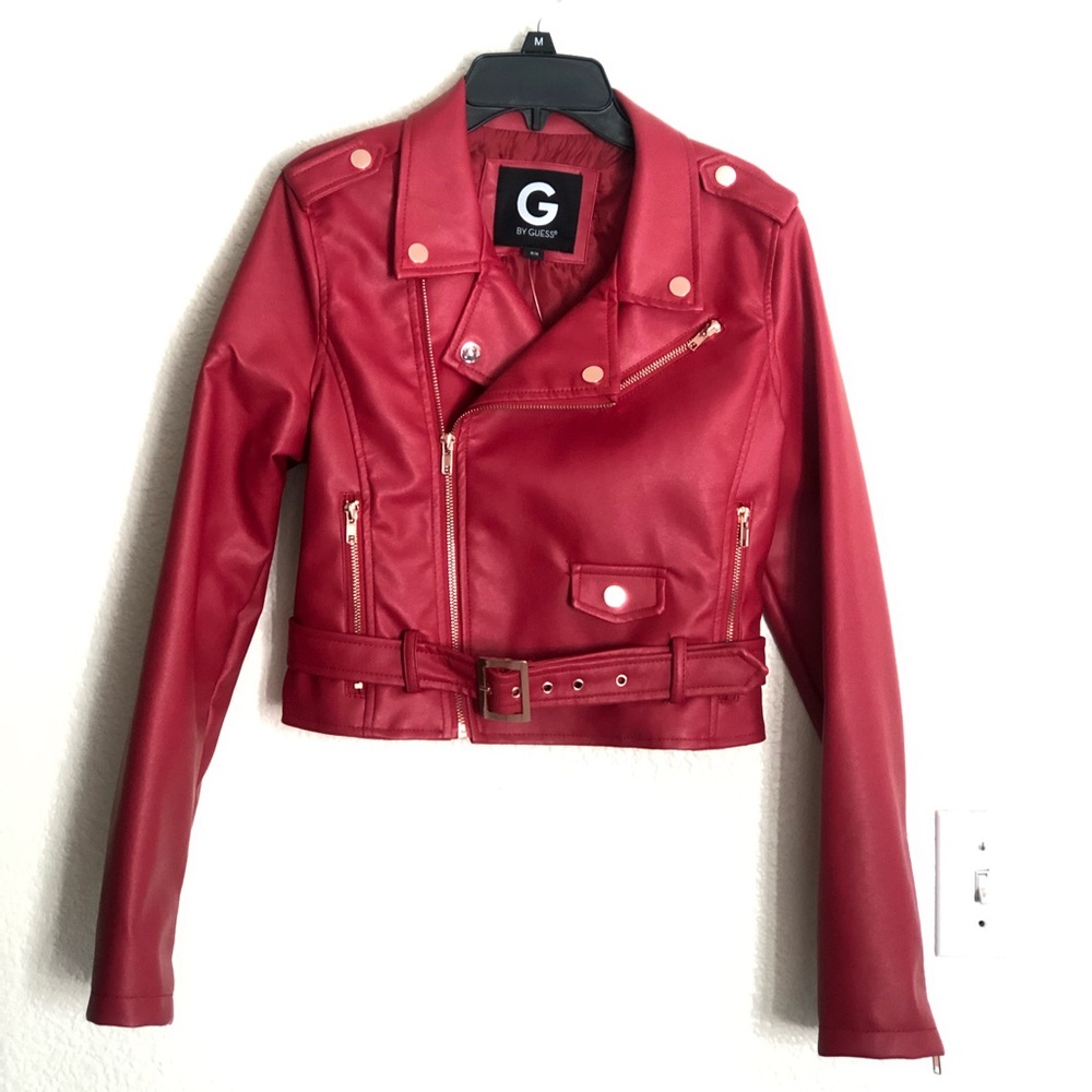 COPY - Guess Red Leather Jacket